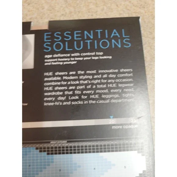 VTG Hue Essential Solutions Control Natural Pantyhose 5992N & 16286 SZ 4 NIP - Picture 8 of 11